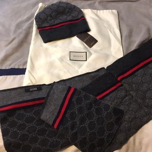 GUCCI Scarf & Hat Set